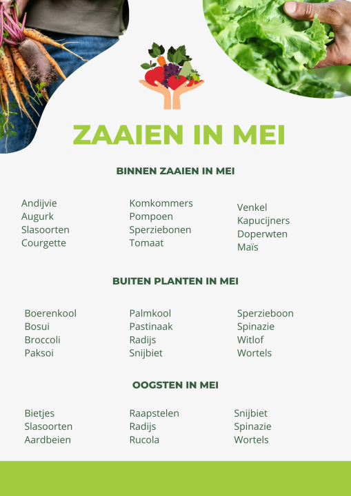 Zaaien in mei