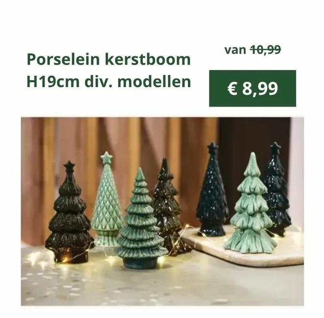 Kerstboom porselein