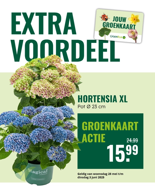 Klantenkaart actie Hortensia
