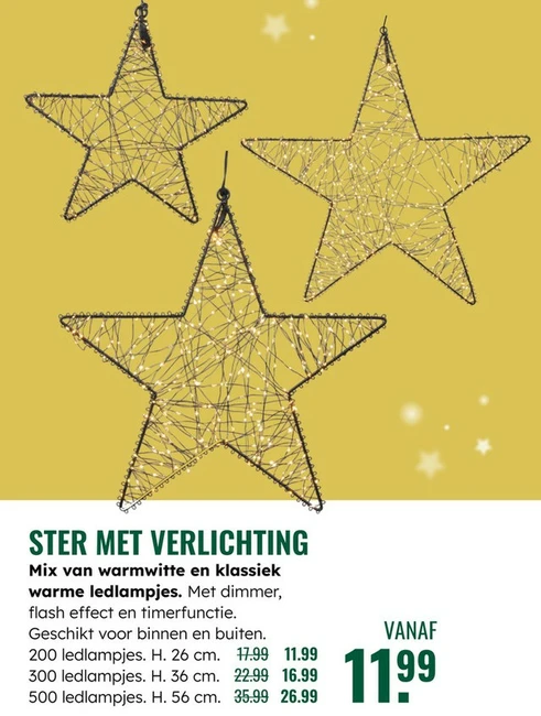 Ster met verlichting