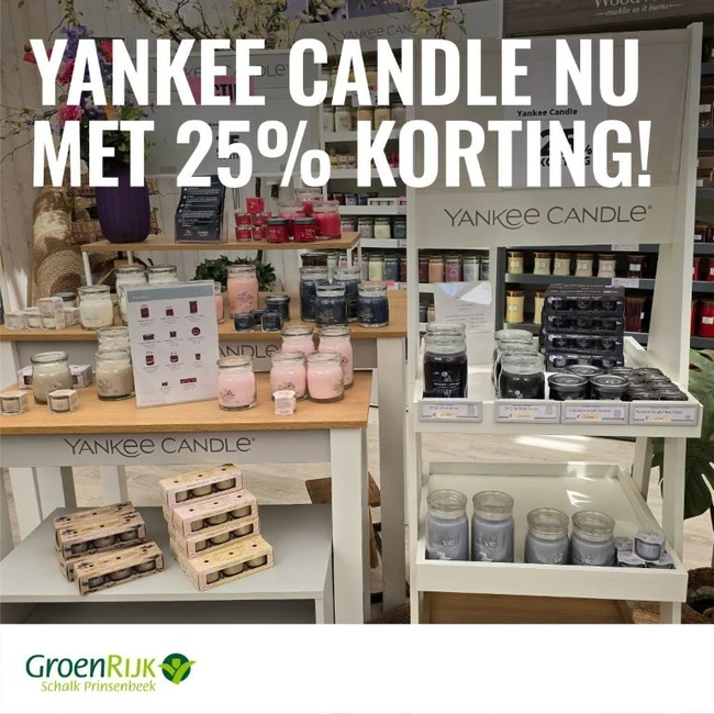 Yankee Candle 25% korting